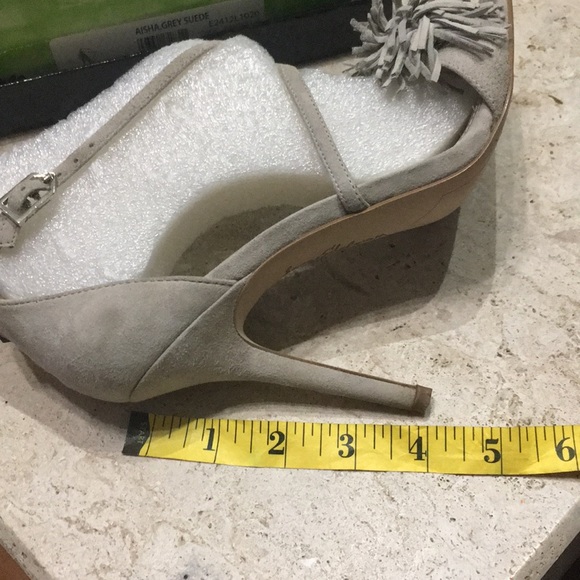 Suede Fringe Heels - Picture 7 of 7